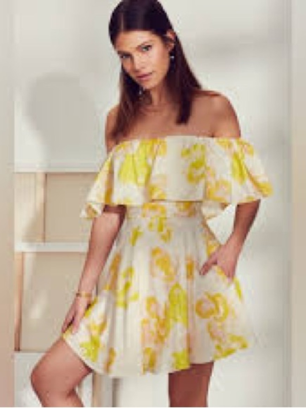 Amanda Uprichard Delilah Silk Mini Dress Floral Size Medium